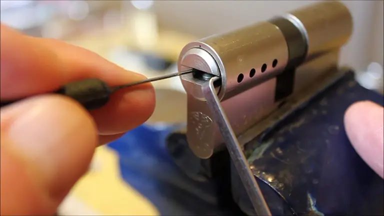 Lock Release Using Metal Pick
